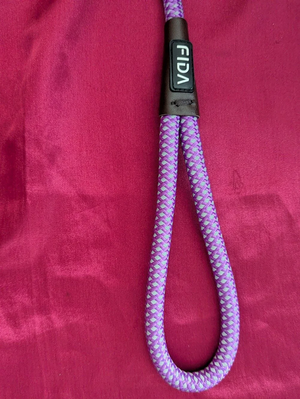 2 FIDA Dog Slip Lead Leashes Reflective Purple 5ft